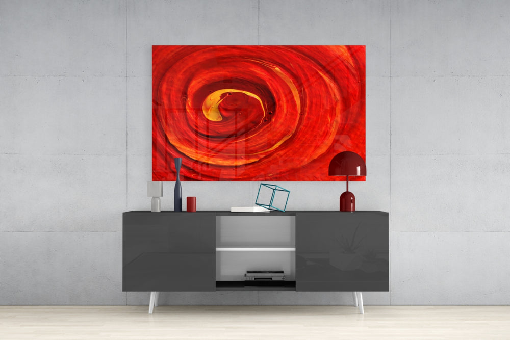 Cycle of Red Glass Wall Art.