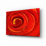 Expressionist-impasto panel bringing fiery drama to a contemporary living space