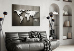 Chrome World Map panel adding editorial mood to a study