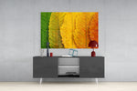 Autumn Leaves Glass Wall Art.