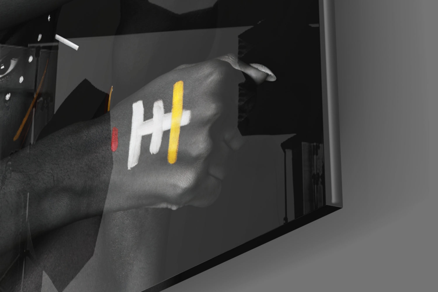 Native American Glass Wall Art.