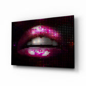 Pop-pixel panel bringing bold drama to a contemporary lounge