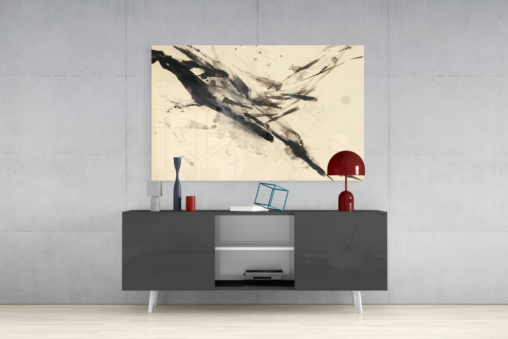 Abstract Glass Wall Art.