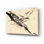Zen-ink panel bringing calm drama to a contemporary living space