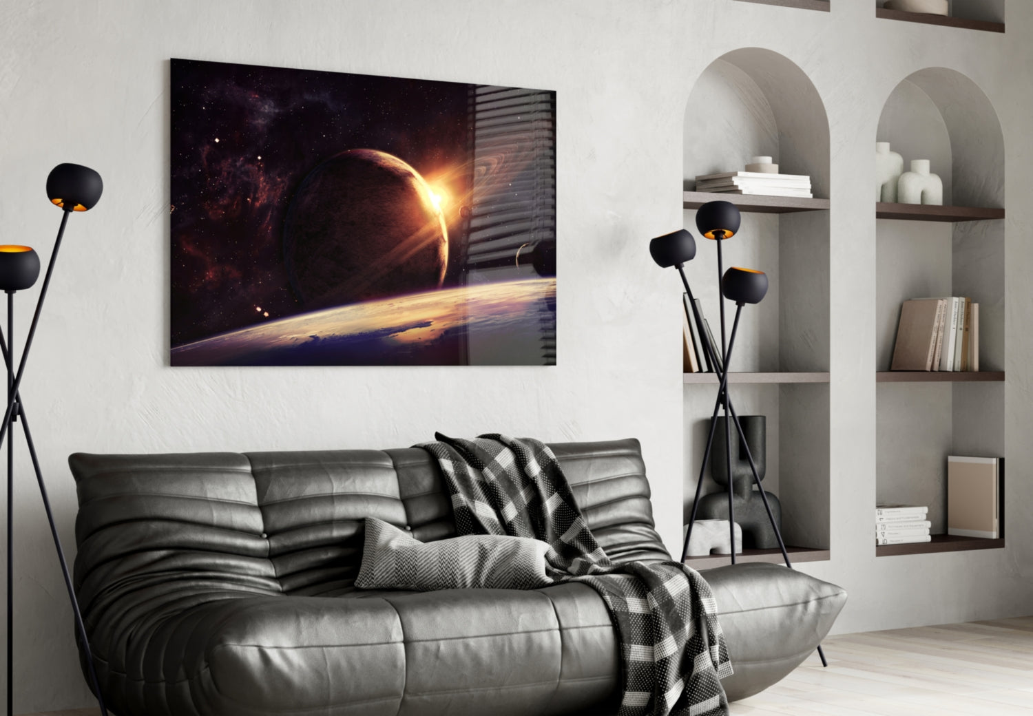 Space Glass Wall Art.