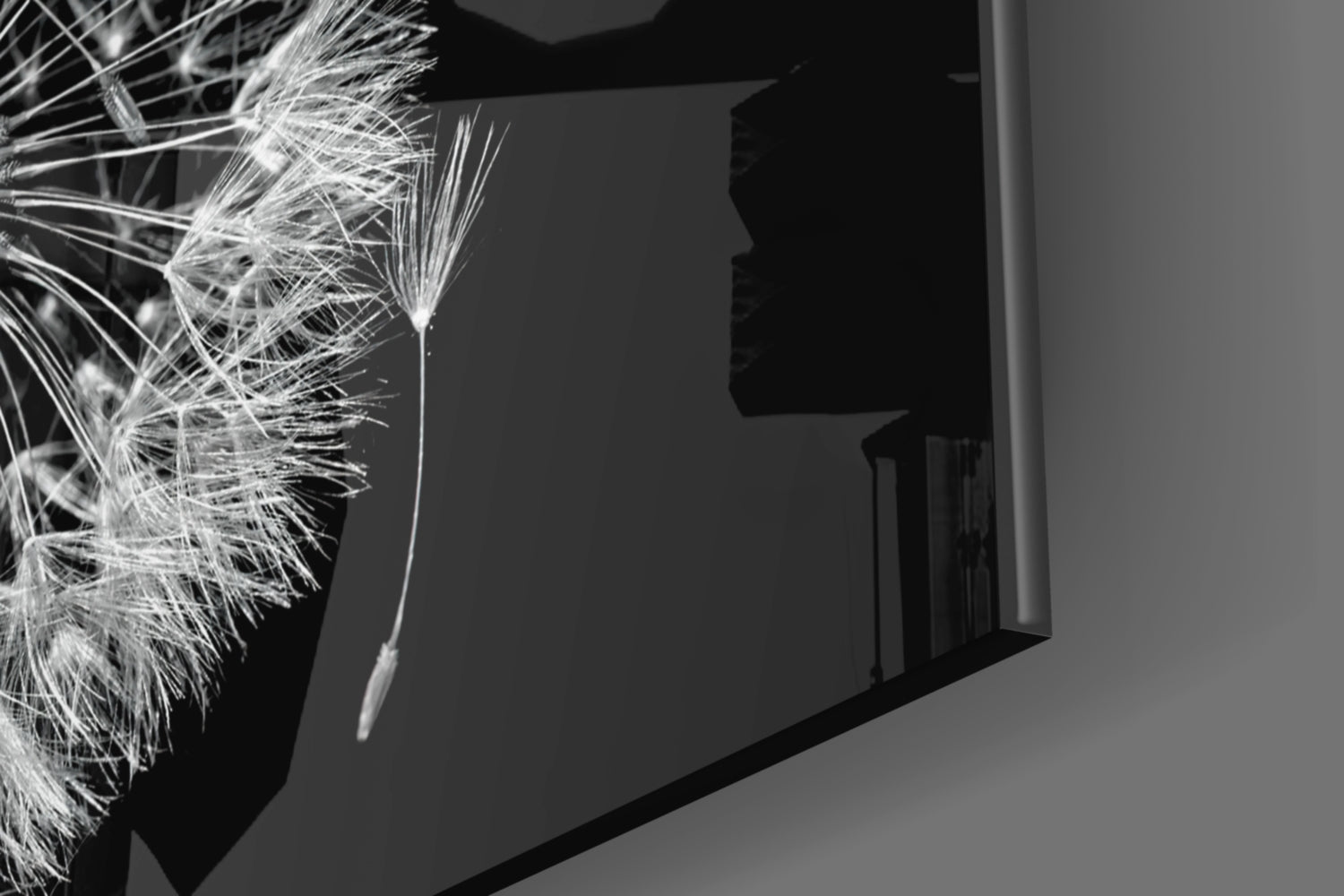 Dandelion Glass Wall Art.