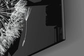 Dandelion Wish panel catching window light to reveal its tactile fiber