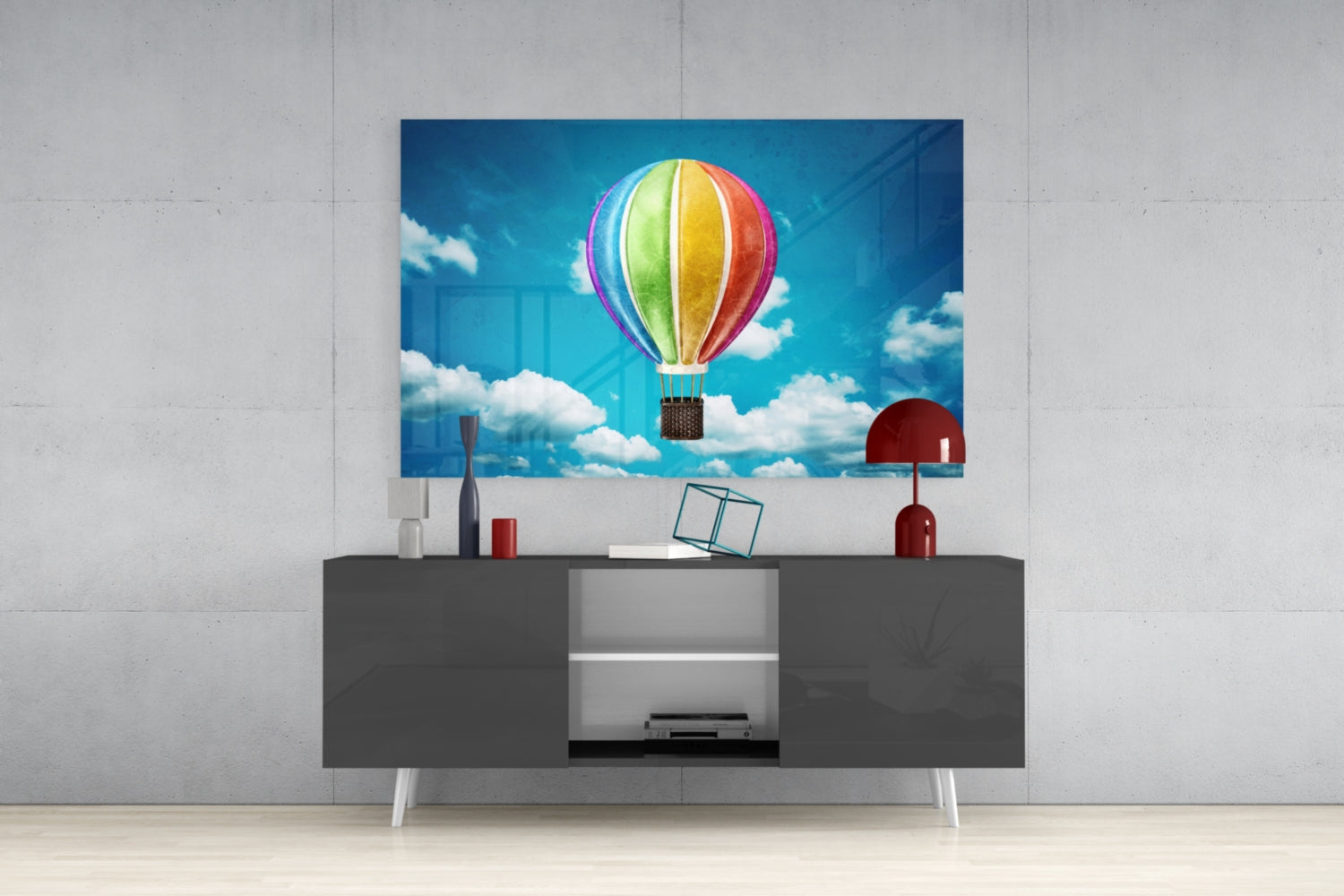 Balloon Glass Wall Art.