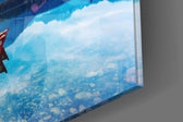 Lake Boats panel catching window light to reveal its tactile mirror