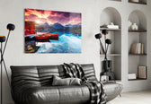 Lake Boats panel adding calm mood to a bedroom