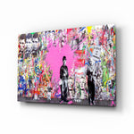Street-pop panel bringing bold drama to a contemporary lounge