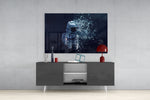 Astronaut Glass Wall Art.