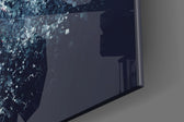 Pixel Astronaut panel catching neon-light to reveal its tactile particle