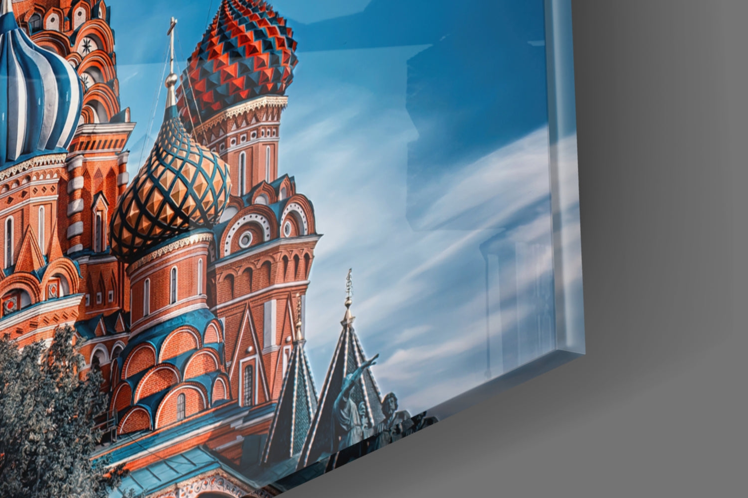 St. Basil's Cathedral Glass Wall Art.