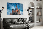 Moscow Cathedral panel adding editorial mood to a hallway