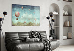 Vintage Balloons panel adding cheerful mood to a kids room