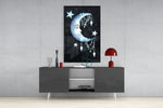 Moon Star Glass Wall Art.