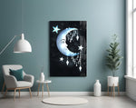 Crescent Garland panel adding whimsical mood to a kids room