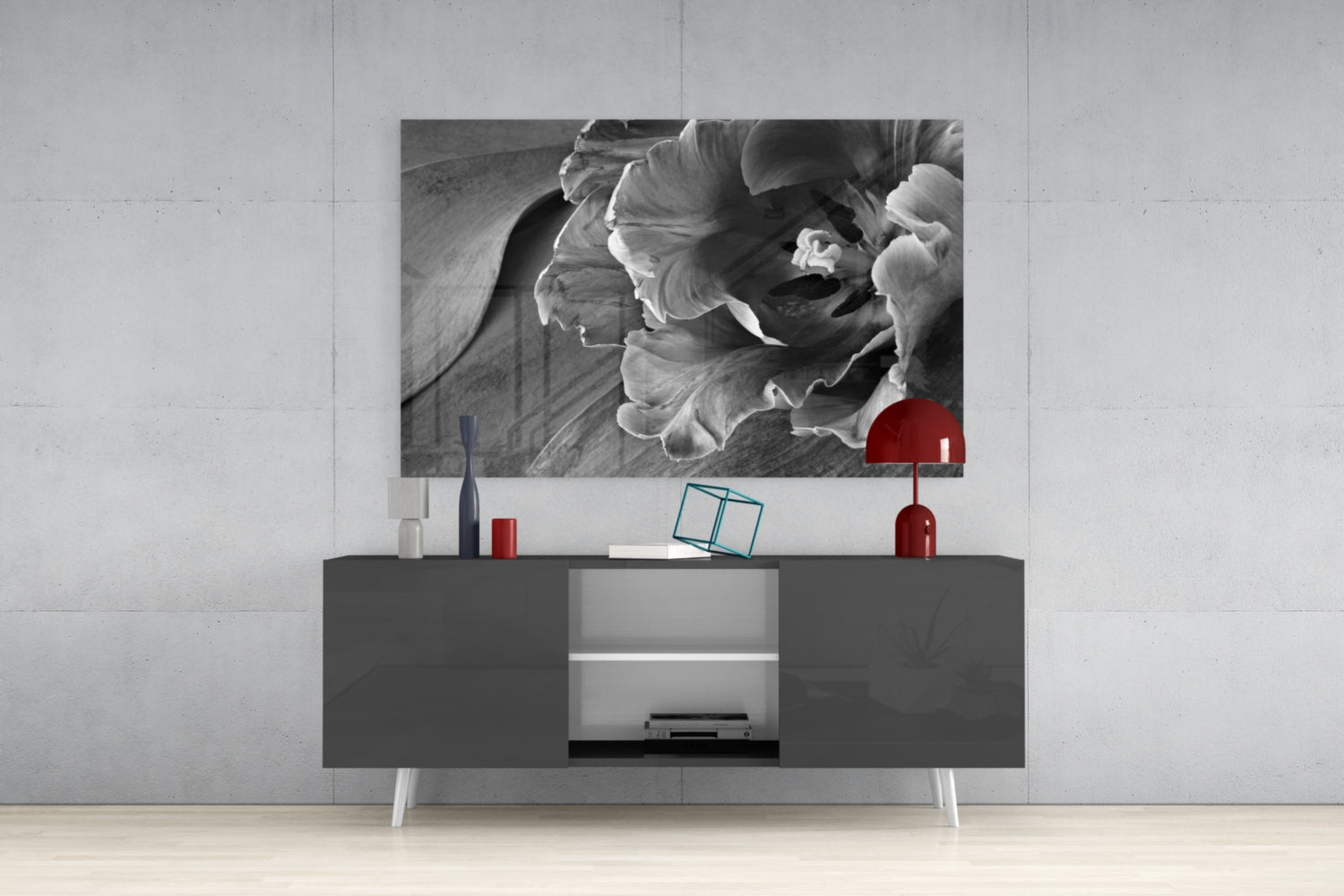 Flower Glass Wall Art.