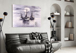 Moonlit Fleet panel adding calm mood to a master bedroom