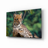 Wildlife-tropical panel bringing serene drama to a contemporary biophilic space