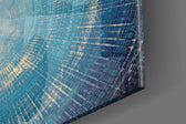 Mosaic Rings panel catching window light to reveal its tactile etch