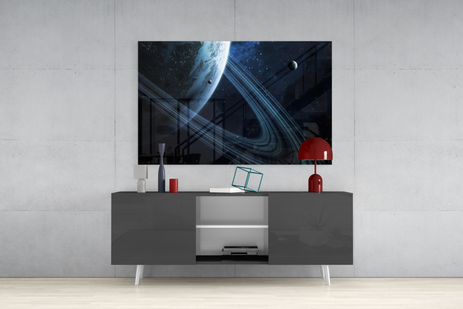 Space Glass Wall Art.