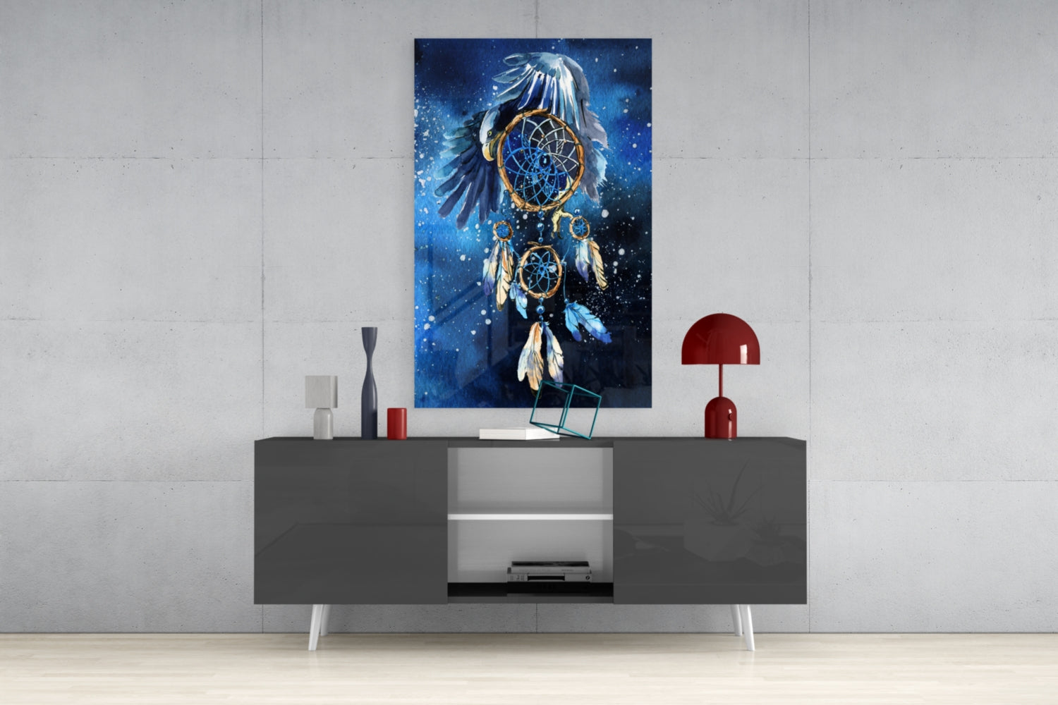 Dreamcatcher Glass Wall Art.