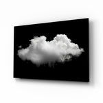 Monochrome-minimal panel bringing serene drama to a contemporary living space