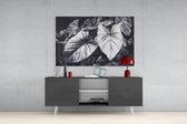 Leaves Glass Wall Art.
