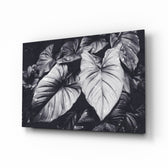 Monochrome-tropical panel bringing moody drama to a contemporary biophilic space