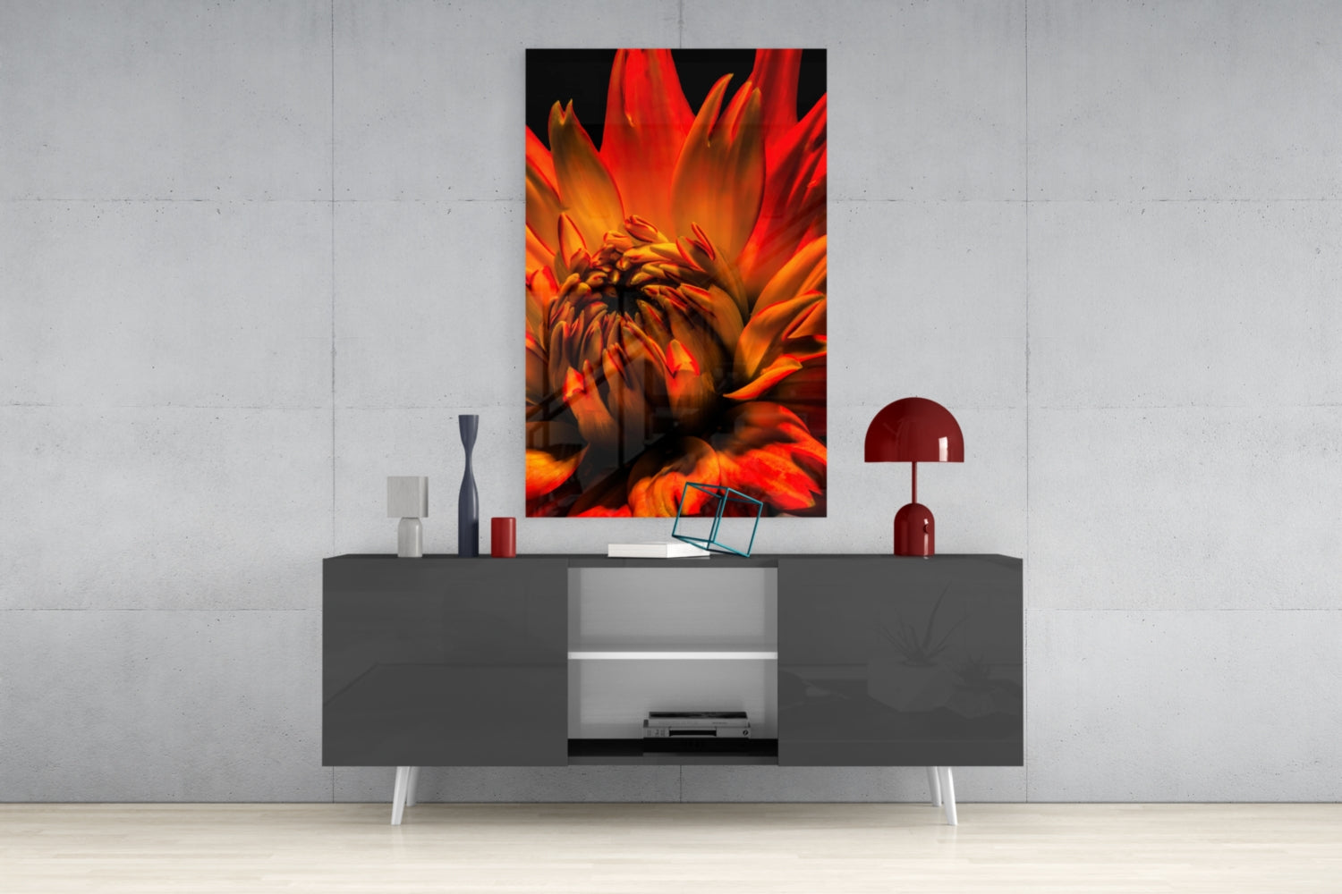 Flower Glass Wall Art.