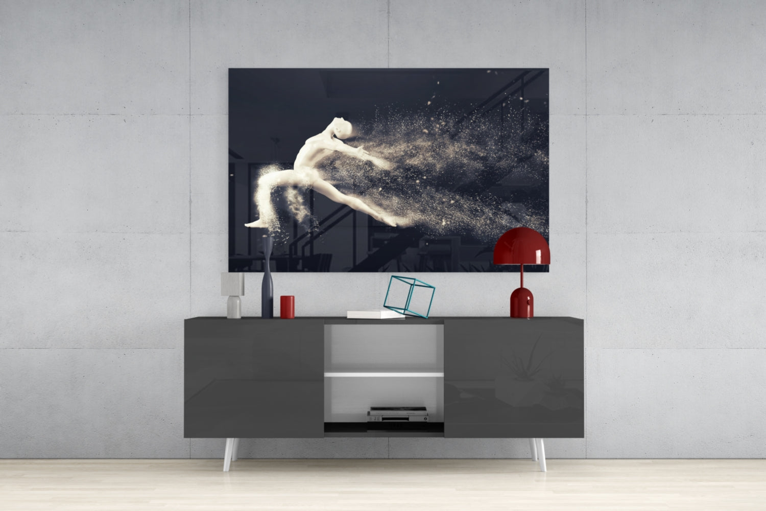 Dance of the Spirit Glass Wall Art.