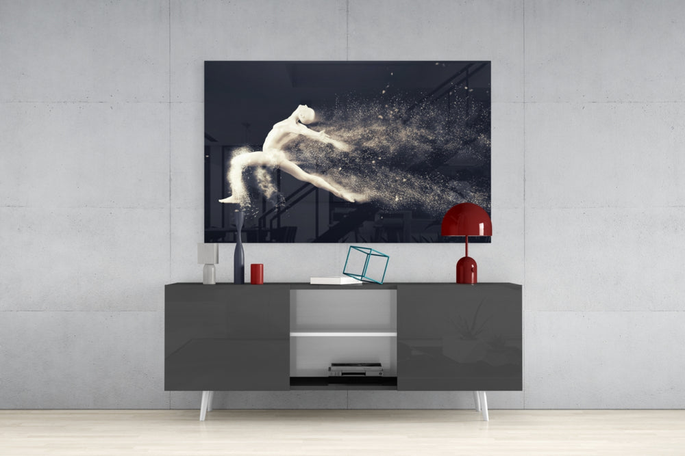 Dance of the Spirit Glass Wall Art.