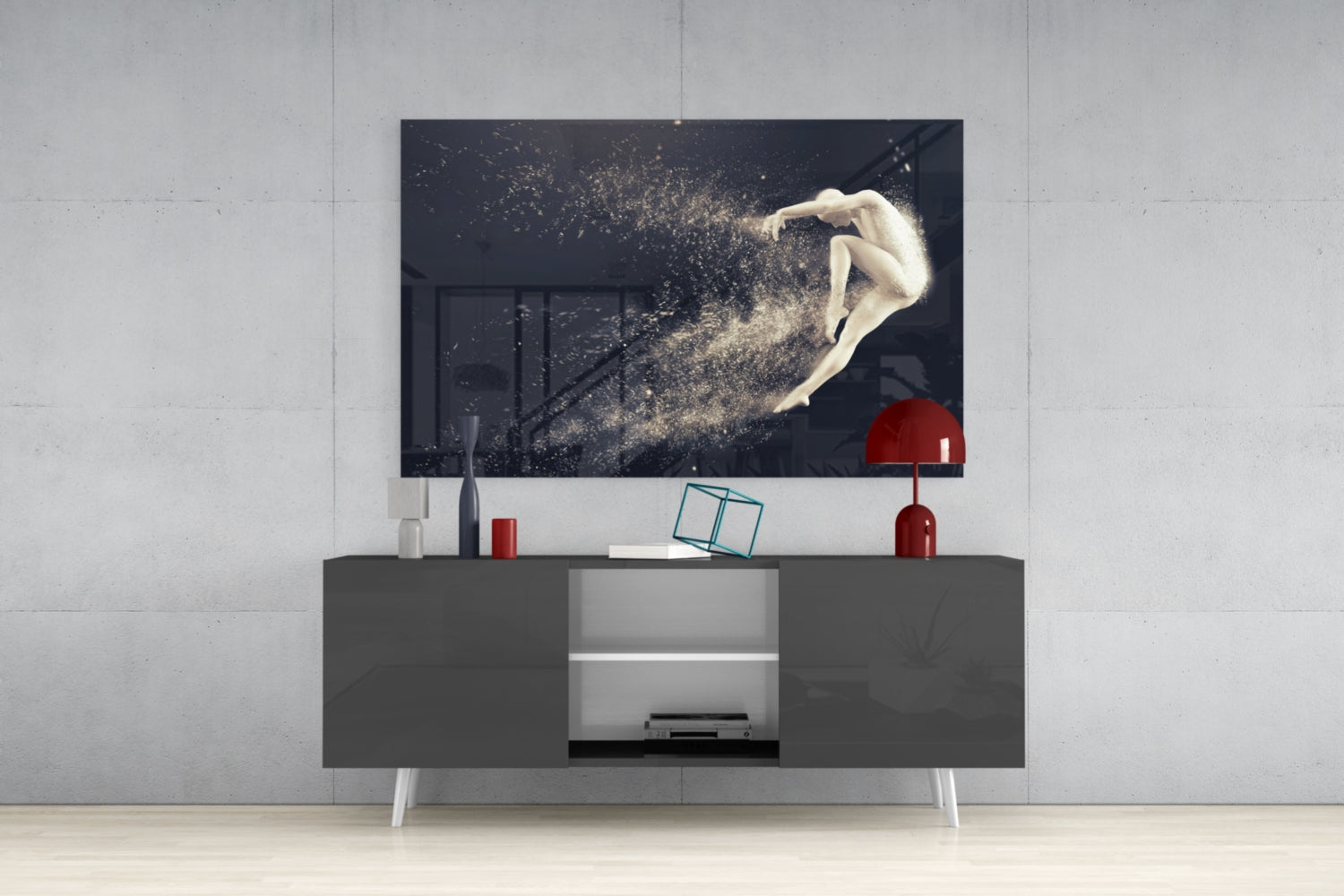 Dance of the Spirit Glass Wall Art.