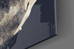 Spirit Leap panel catching low light to reveal its tactile dust
