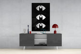 Lips Glass Wall Art.