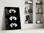 Silver Lip Stack artwork anchoring a wall with moody fashion palette
