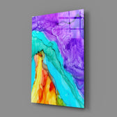 Rainbow Cascade close-up showing magenta-turquoise-orange cellular cascade