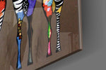 Colorful Zebras panel catching daylight to reveal its saturated palette