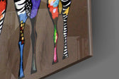 Colorful Zebras panel catching daylight to reveal its saturated palette