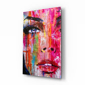 Street-pop panel bringing bold drama to a contemporary living space