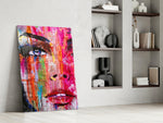 Newspaper Pop artwork anchoring a wall with bold pop palette