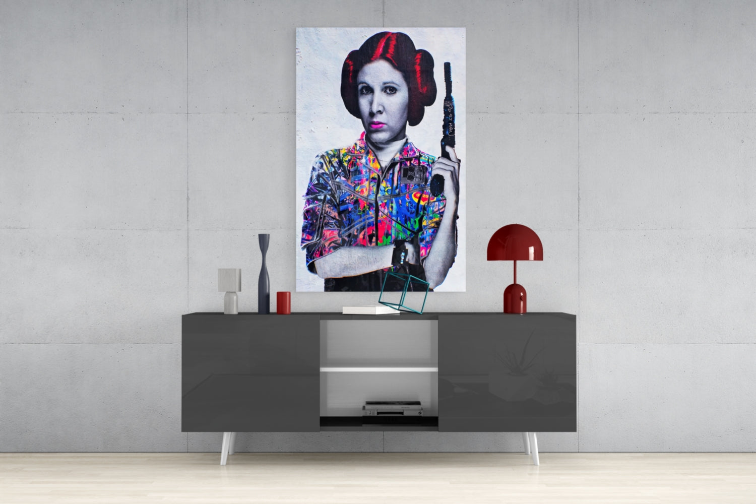 Princess Leia Glass Wall Art.