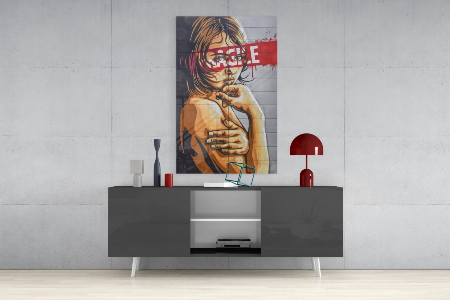 Label Glass Wall Art.