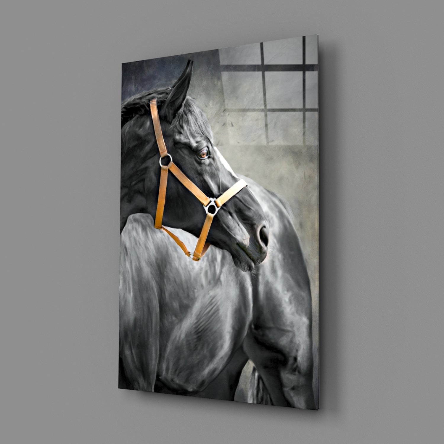 Horse Glass Wall Art.