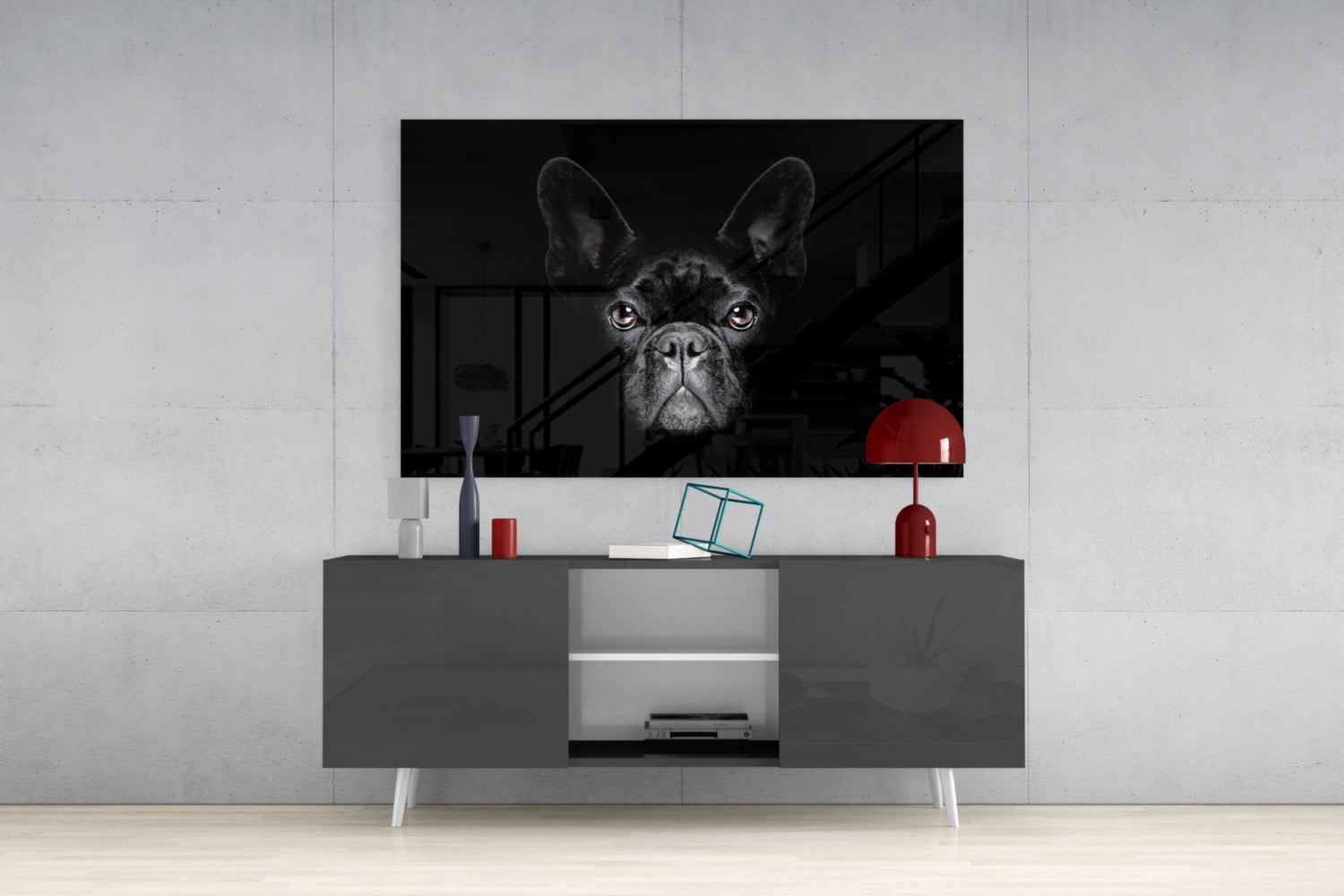 Dog Glass Wall Art.