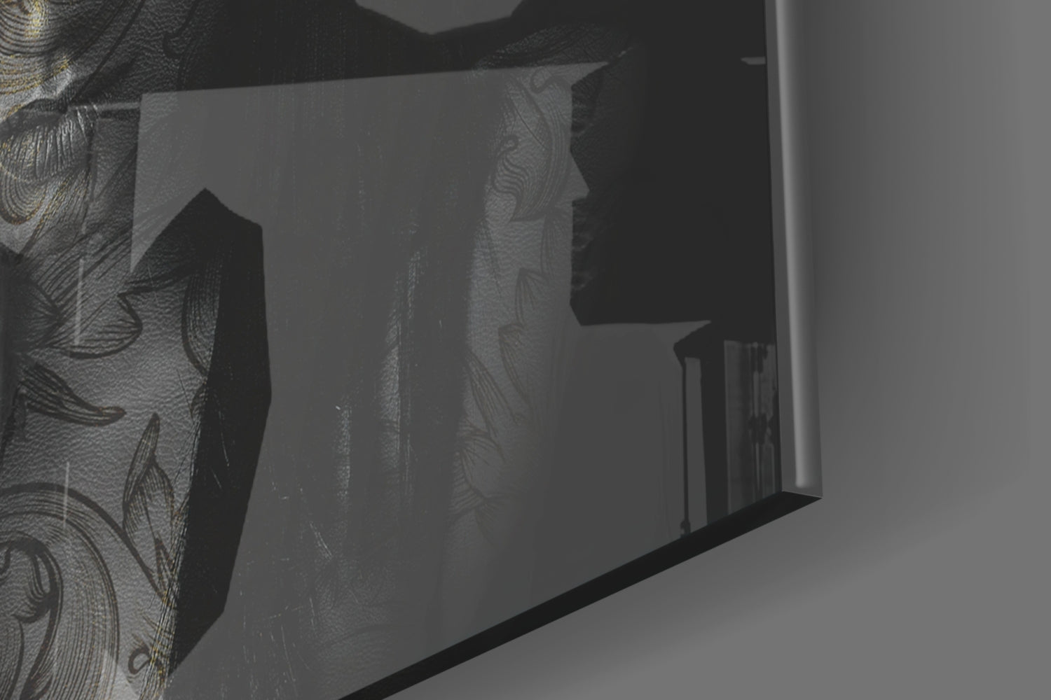 Tattooed Woman Glass Wall Art.