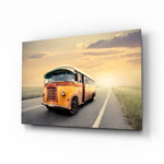 Retro-roadtrip panel bringing nostalgic drama to a contemporary lounge