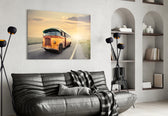 Caravan Sunset panel adding cheerful mood to a kids room
